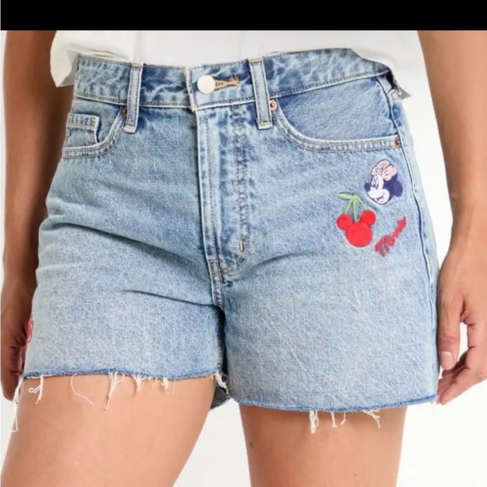 Old Navy x Disney High-Waisted OG Jean Minnie Light Dip Cut-Off Shorts - Size 20